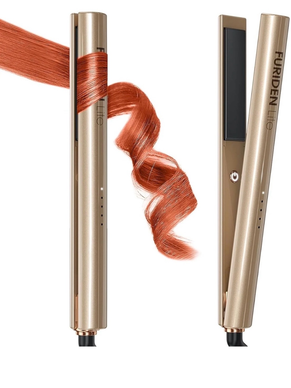 Gold Ceramic Hair Straightener – Smooth Frizz Quickly